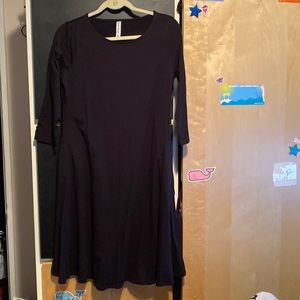 Black dress with mid Length sleeves
